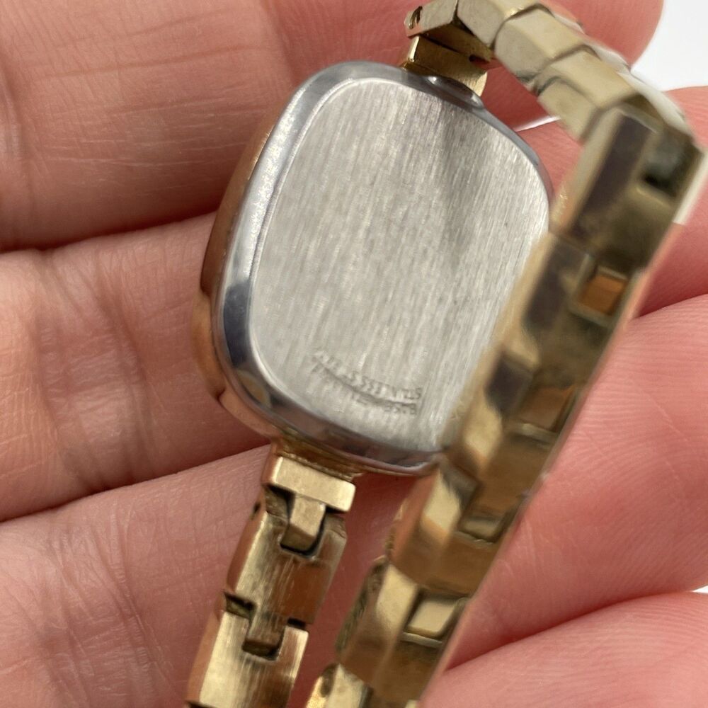 Vintage Bradley 17 Jewels Disney Mickey Mouse Manual Winding Watch Gold - Picture 9 of 12